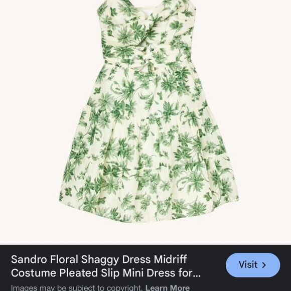 NEW SANDRO PARIS NANCES WOVEN DRESS - Picture 2 of 7